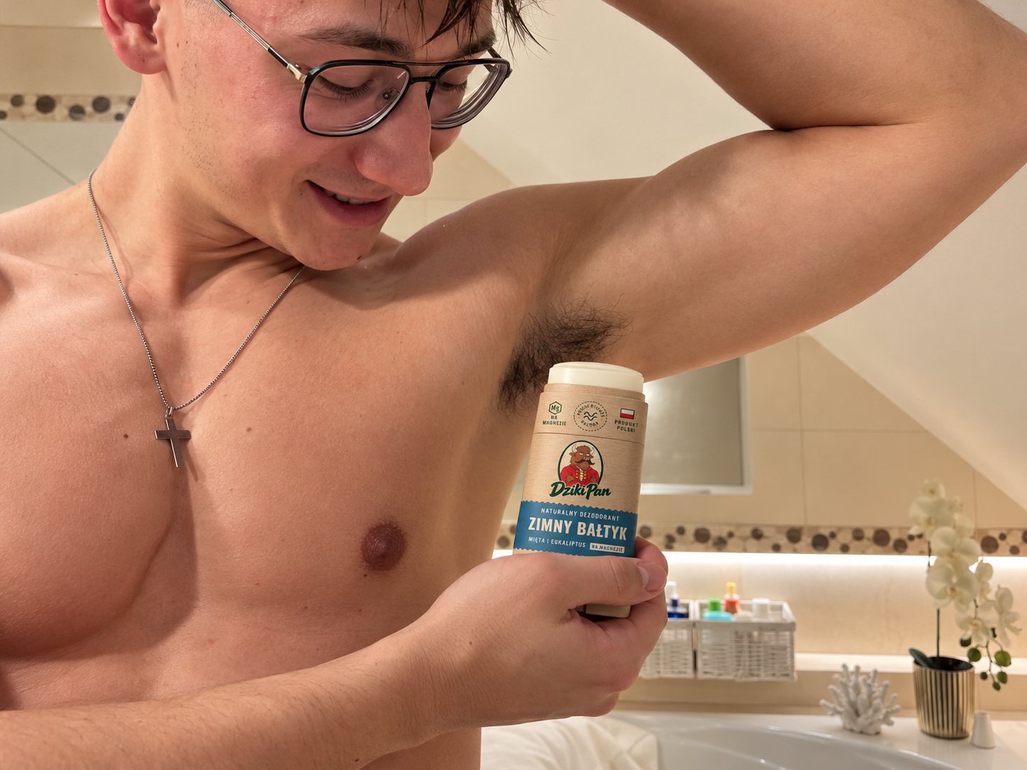 Dezodorant Dziki Pan w użyciu